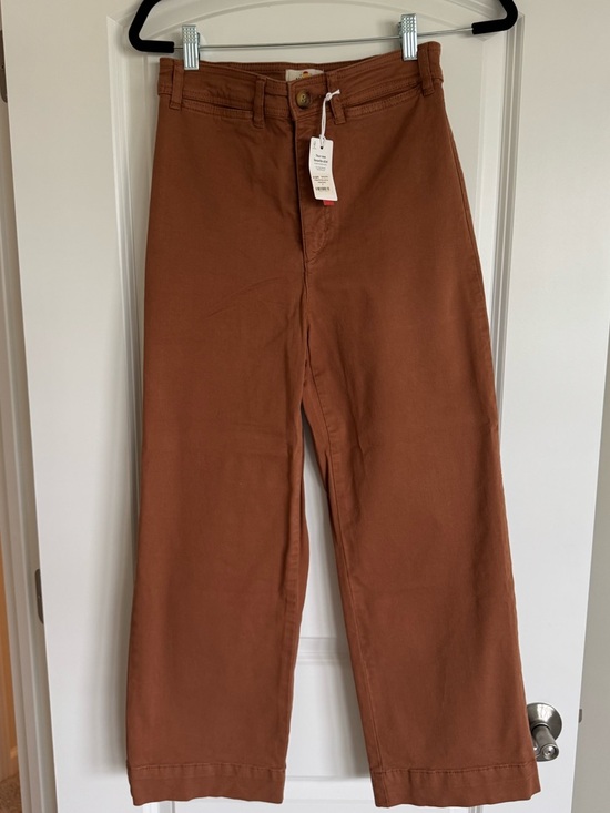 Marine Layer Pants - Marine Layer Wide Leg Pants in Rust